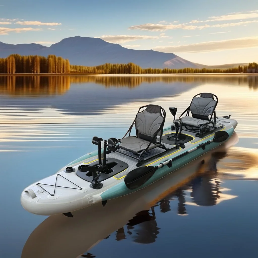 Fishing Boat Seat - 14ft Nadmuchiwany kajak wędkarski Łódź Dwumiejscowa